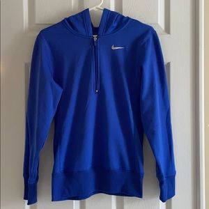 Women’s Blue Nike Half Zip Hoodie
